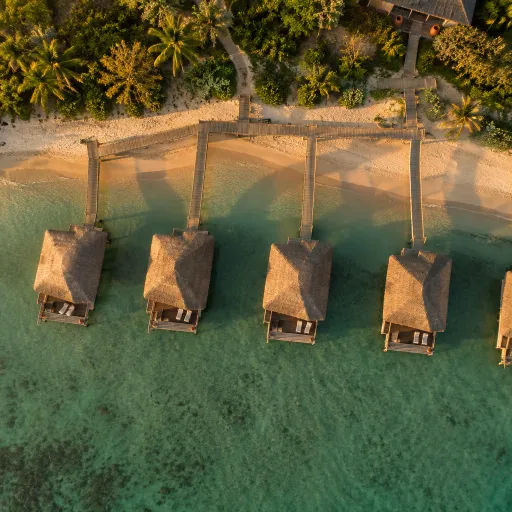 Caribbean huts over the water in Saint Lucia’s most refined beachfront settings